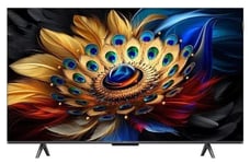 TV Set TCL 55" (4K/Smart, QLED, 3840x2160, Wireless LAN, Bluetooth, Google TV, Black, 55C655)