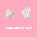 Cat ears ONIKUMA-Casque de jeu professionnel avec poignées dynamiques, lumière RVB complète, oreilles de chat amovibles, casque filaire avec micro Gamer, PC, PS5 ""Nipseyteko