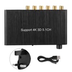HDMI Audio Decoder Audio Extractor Convertor with 4K 5.1CH Three Dimensional for HD Player HD Set-top Box DVD player (UK Plug)