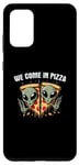 Galaxy S20+ We Come In Pizza - Funny Alien Pizza Crew Pun Pizza Lover Case