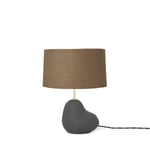 Ferm Living Hebe Bordlampe Liten Svart M. Brun Skygge