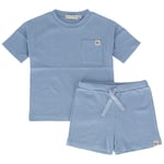 Gullkorn Design Daffy T-shirt Och Shorts-set Blått | Blå | 110/116 cm