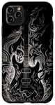 Coque pour iPhone 11 Pro Max Conception de bande de silhouette noire de guitare