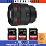 Canon RF 85mm f/1,2L USM + 3 SanDisk 32GB UHS-II 300 MB/s + Guide PDF '20 TECHNIQUES POUR RÉUSSIR VOS PHOTOS