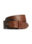 JACK & JONES Men's Jacvictor Leather Belt Noos, Brown (Mocha Bisque Mocha Bisque), 40 (Size: 90)