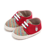 Baby Canvas Plaid Wild Soft Bottom Toddler Shoes R 6-9m
