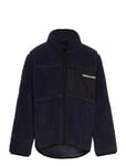 Teddy Fleece Jeffo Jacket Outerwear Fleece Outerwear Fleece Jackets Navy Mads Nørgaard