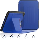SEYMAC stock Case for iPad Mini 5/4, [Full Body] Protective Auto Sleep Smart Cover with Stand[Pen Holder] for iPad Mini 5th Generation(A2133/A2124/A2125/A2126) /Mini 4th (A1538/A1550) (Black/Blue)