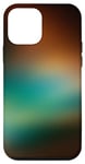 Coque pour iPhone 12 mini Galaxis turquoise orange nuages dégradé