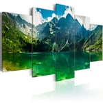 Billede - Tranquility in the mountains - 200 x 100 cm - På italiensk lærred