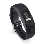 TPE+TPU Watch Band för Garmin Vivofit 4, Storlek: S - Svart