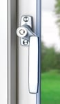 Låsbart handtag till fönster / altandörr BG 293 - Mattkrom - Höger - 7x60 mm