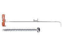 Fischer DUOTEC 10 S PH, Kit med skruvkrok och väggplugg, Betong, Metall, Silver, Stål, 50 mm