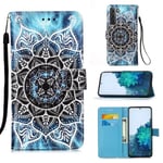 Plånboksfodral Samsung Galaxy S22 - Blå Mandala