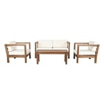 Bord med 3 lænestole 130 x 69 x 65 cm