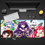 DATE A LIVE XXL Gaming Mouse Pad - 900 x 400 x 3 mm – extra large mouse mat - Table mat - extra large size - improved precision and speed - rubber base for stable grip - washable-2_300x800