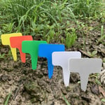 100pcs Plant T-type Tags Markers Nursery Garden Labels B Green