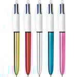 Kulpenna BIC 4 Colours SHINE 1mm 12st