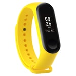 KOMI Watch Strap compatible with Xiaomi mi Band 4 / mi band 3, Women Men Silicone Fitness Sports Replacement Band(Yellow)