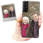 Coverpersonalizzate.it Personalised phone case for Samsung Galaxy S21 Plus 5G - DIY with your own photo, image or text - Soft customized case in transparent tpu printing