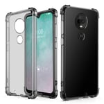 J&D Case Compatible for Motorola Moto G7/Moto G7 Plus Case, Corner Cushion Ultra Clear Shock Resistant Protective Slim TPU Bumper Case for Moto G7 Cover, Not for Moto G7 Play/G7 Power/G7 Supra