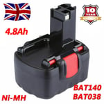 14.4V Battery For Bosch BAT038 BAT040 BAT140 2607335533 PSR1440 GDS GSR 4.8Ah