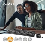 Mus och tangentbord | Trådlös | Mus- och tangentbordanslutning: USB | 800 / 1200 / 1600 dpi | Justerbar DPI | QWERTY | US Layout