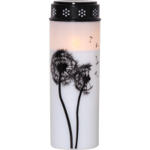LED Gravljus Maskros | 21cm | vit [Star Trading]