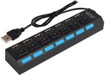 86-073# Usb-Splitter Wt.A-7Xgn.A Hub-06 Svart
