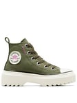 Converse Chuck Taylor All Star Lugged Lift Trainers - Khaki, Khaki, Size 11 Younger