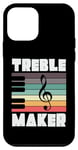 Coque pour iPhone 12 mini Treble Maker Fun Music Note Pianiste Musicien Piano Player