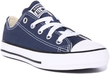 Converse Asox Core Kid Boys Lace Up Low Top Trainers In Navy UK Size 10 - 2.5