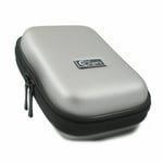 Ex-Pro® Silver Hard Clam Digital Camera Case MED Nikon Coolpix P60, P300, S6,
