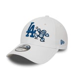 NEW ERA LA DODGERS BASEBALL CAP.9FORTY PEANUT FOOD CHARACTER WHITE BLUE HAT S24