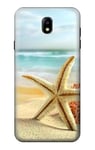 Starfish on the Beach Case Cover For Samsung Galaxy J7 (2018), J7 Aero, J7 Top, J7 Aura, J7 Crown, J7 Refine, J7 Eon, J7 V 2nd Gen, J7 Star
