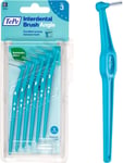 TePe Angle Blue Interdental Brushes 0.6mm - Size 3 1 x 6 Brushes