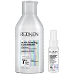 Redken Acidic Bonding Concentrate Bond Repair Shampoo 300ml and Lightweight Liquid Conditioner 30ml Bundle (Worth £29.76)