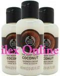 THE BODY SHOP COCONUT SHOWER CREAM 60ml x 3 (180ml) ❤️UK TRUSTED POWERSELLER!❤️