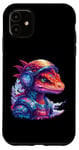Coque pour iPhone 11 Dragon rétro en armure