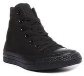 Converse M3310 Ct As Hi Black Mono Lace Up In Black Size UK 3 - 12