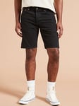 Levi's 501 Original Regular Fit Denim Shorts - Black, Black, Size 34, Men