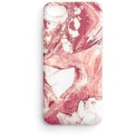 Coque en gel marbré avec coque en marbre pour iPhone 13 Pro rose