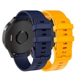 ISABAKE Watch Strap for vivoactive 3s/ Vivomove 3S/Vivoactive 4S,Quick Release Band Garmin Legacy Saga Series - Rey, Captain Marvel Silicone Replacement Strap Bracelet Wristband(Blue/Orange)
