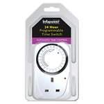 NEW! Infapower Programmable 24 Hour Time Switch White X011