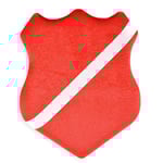 Märkessköld Röd 23,5cm Röd