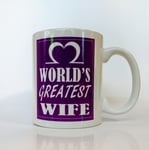 World’s Greatest Wife Mug Ceramic Mug Tea Cup Christmas Gift Romantic Present