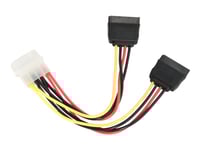 Cablexpert - Strömadapter - Sata-Ström (Hane) Till 4 Pin Intern Effekt (Hane) - 30 Cm
