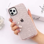 LCHULLE Clear Case Design for iPhone 12 Mini Cover Super Fashion 3D Diamond Pattern Soft TPU Case Lovely Back Rubber Shell Transparent Crystal Protective Cases Covers, Rose Gold