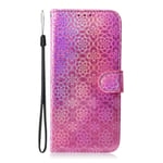 Nokia 1.3 Phone Case, Glitter Colorful 3D PU Leather Pouch Wallet Cover Flip Folio Shockproof Soft TPU Bumper Slim Protective Case for Nokia 1.3 with Card Slots Holder Magnetic Closure Stand, Pink