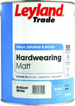 Leyland Trade Hardwearing Matt - Brilliant White 5L